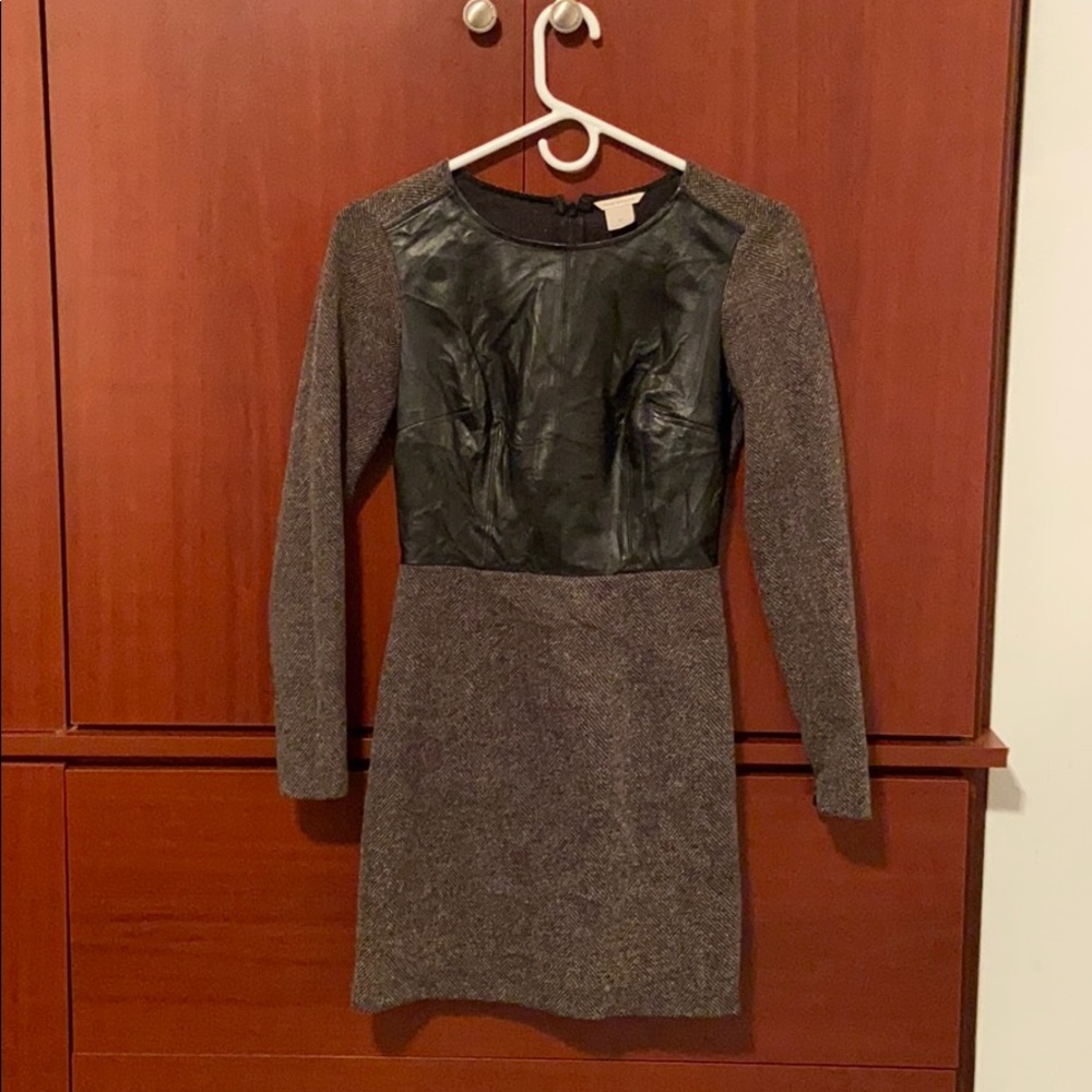 Club Mónaco Faux Leather Dress